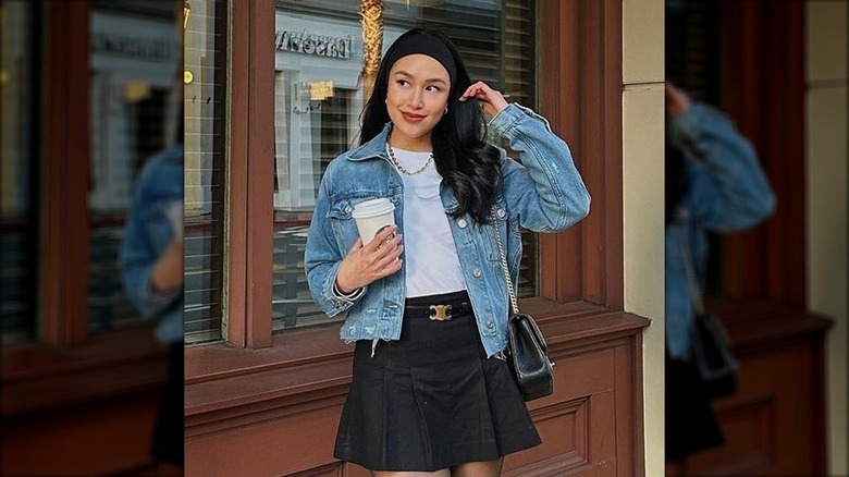 Woman in a black headband