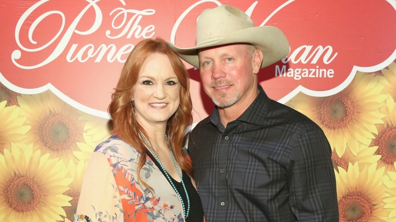 Ree Drummond smiling with her husband Ladd Drummond