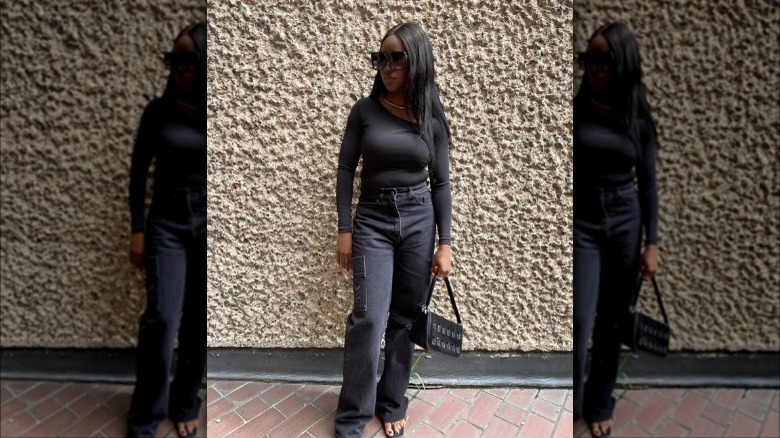 All-black outfit