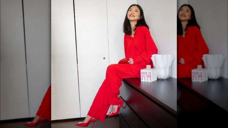 Red co-ord set