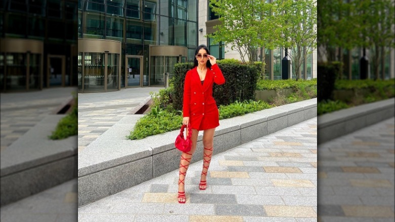 Red outfit