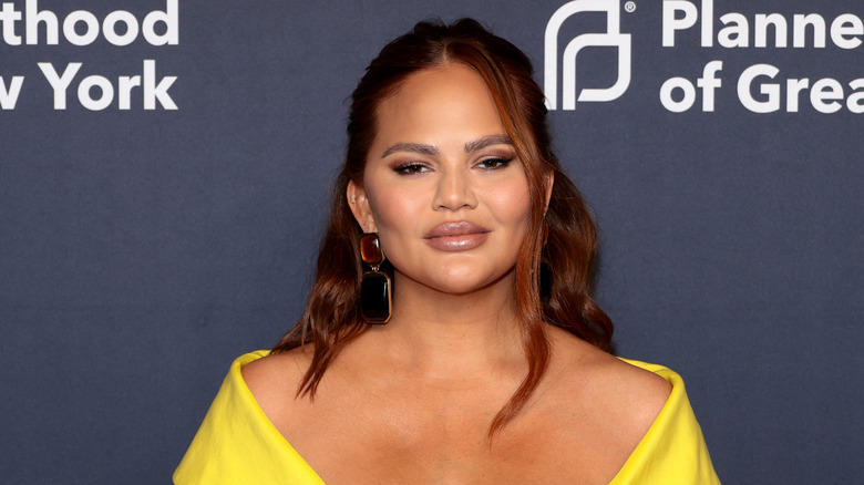 Chrissy Teigen on the red carpet