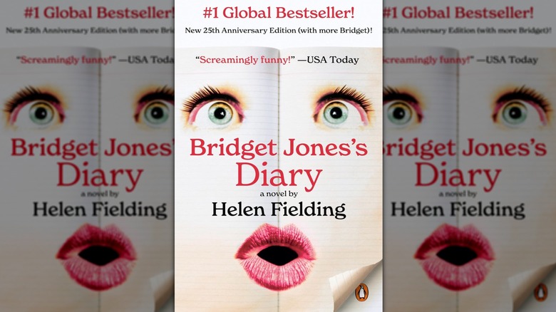 The cover of the book "Bridget Jones's Diary" by Helen Fielding