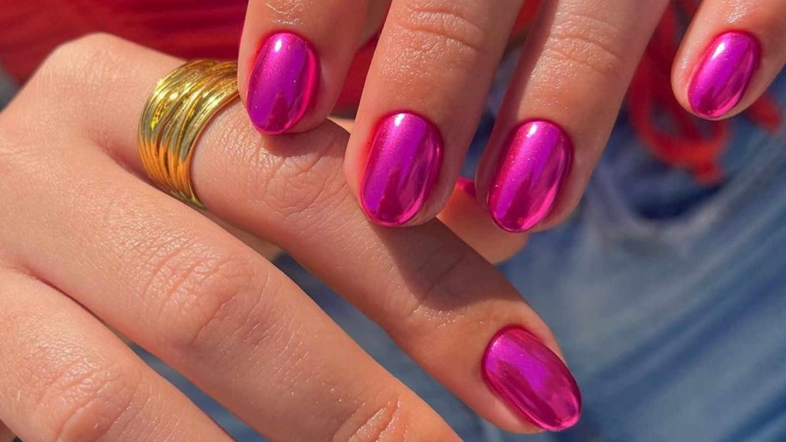 Pink Chrome Nails - YouTube