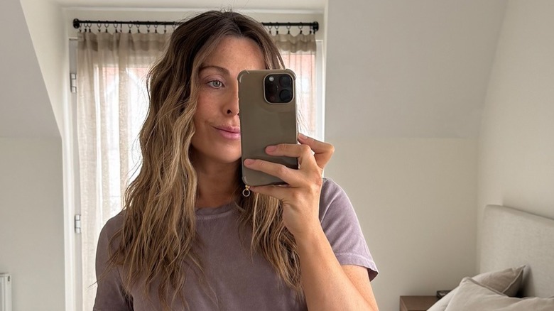A woman with boho-inspired hair