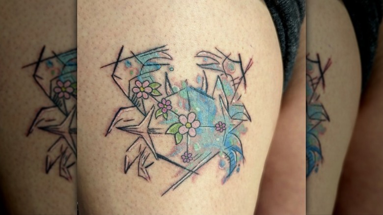 Crab tattoo