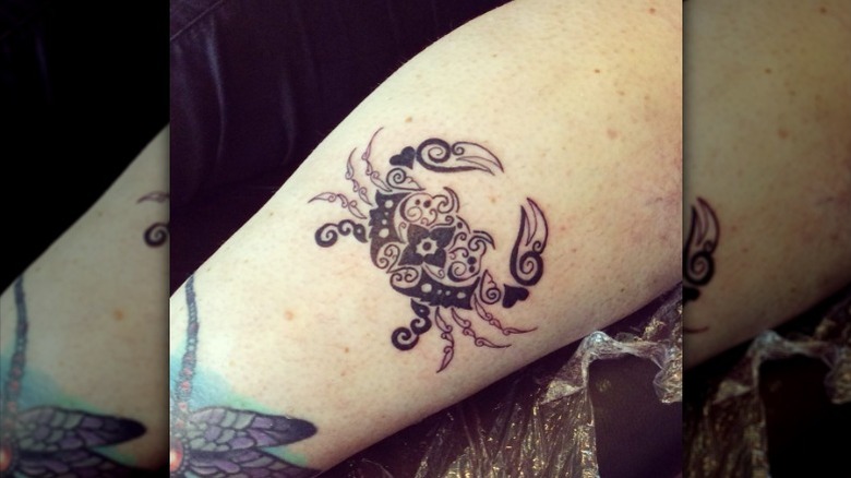Crab tattoo