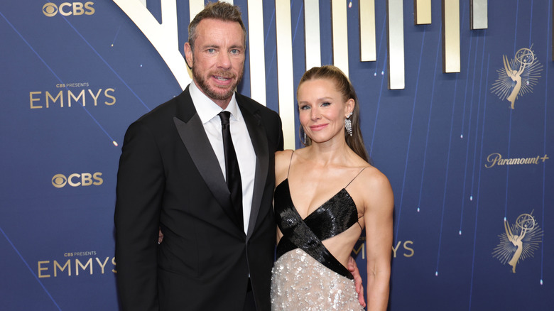 Dax Shepard and Kristen Bell on Emmy's red carpet