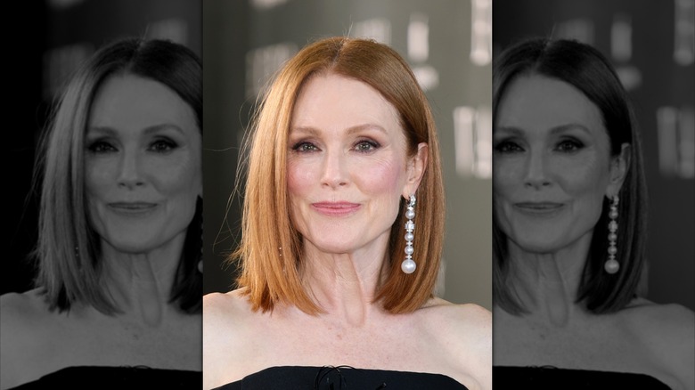 Julianne Moore smiles on the red carpet in 2025