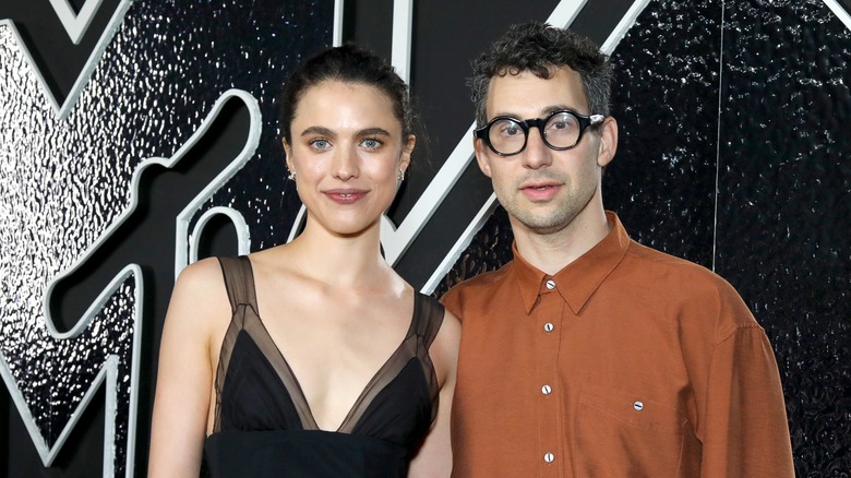 Margaret Qualley and Jack Antonoff on the red carpet