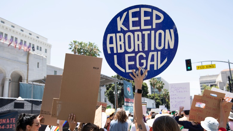 protest sign reads Keep Abortion Legal