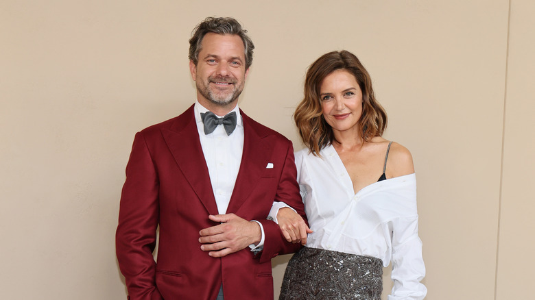 Katie Holmes and Joshua Jackson smile on the red carpet in 2026