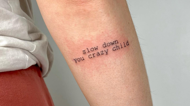 Quote tattoo