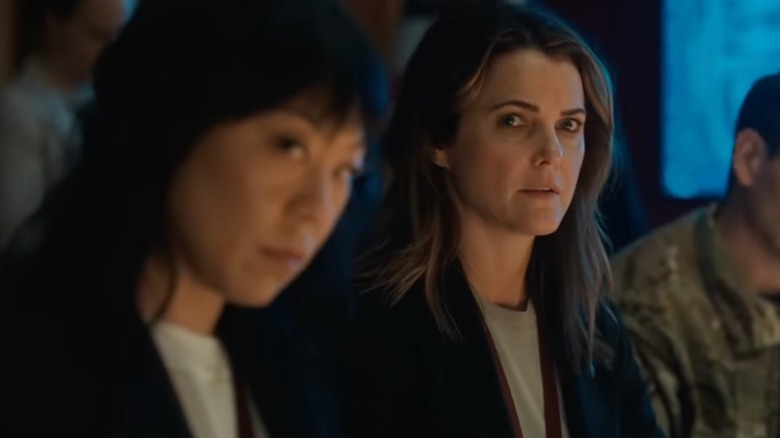 Keri Russell as Kate Wyler and Ali Ahn as Eidra Park in The Diplomat