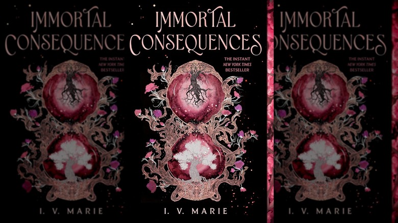 The book cover of "Immortal Consequences" by I.V. Marie