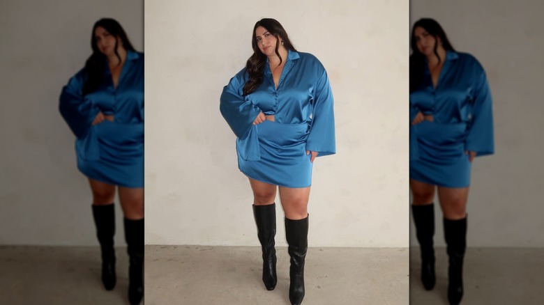 Blue two-piece set