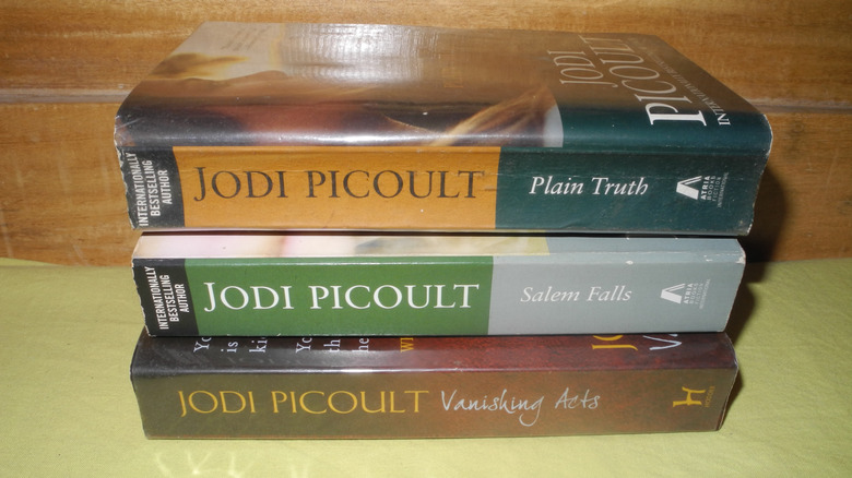A stack of Jodi Picoult books