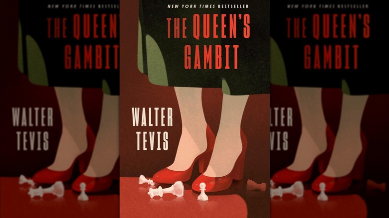 The cover of the book "The Queen's Gambit"