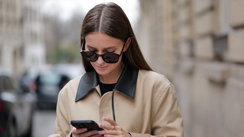 Woman on her phone 