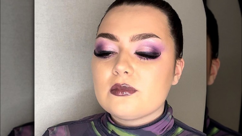 purple lips