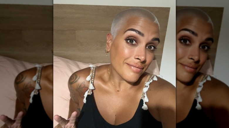 Blonde buzzcut