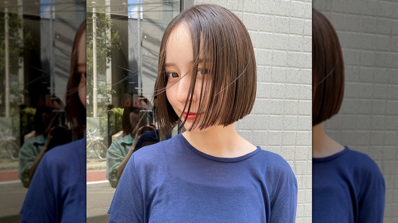 Blunt mini bob