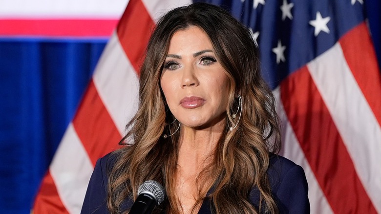 Kristi Noem with a neutral expression