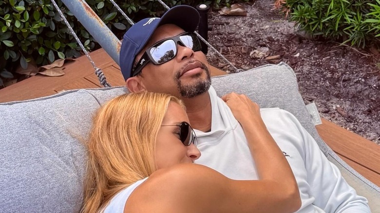 Vanessa Trump cozying up to Tiger Woods in a hammock