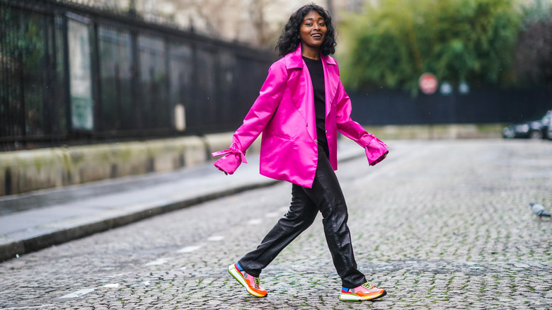 Woman in sneakers 