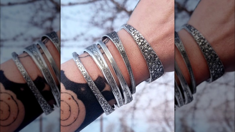 stacked cuff bracelets