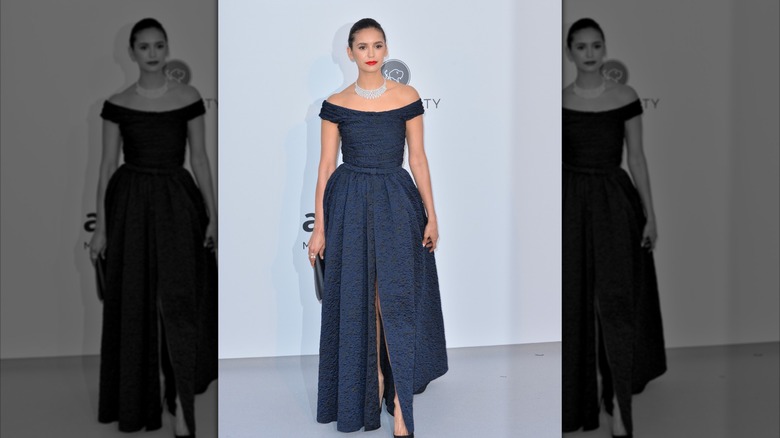 Nina Dobrev at the amfAR's Gala Cannes event in 2019