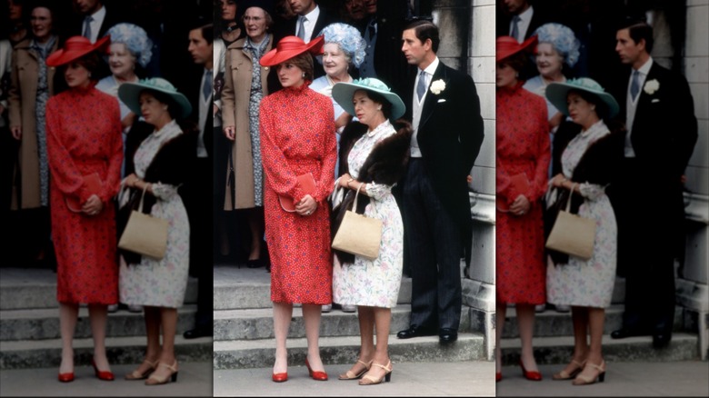 Princess Diana at the 1981 wedding of Nicholas Soames