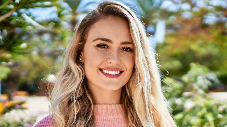 Woman smiling