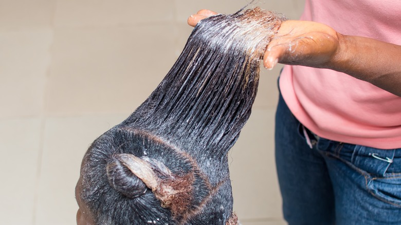 Hair relaxer treatment