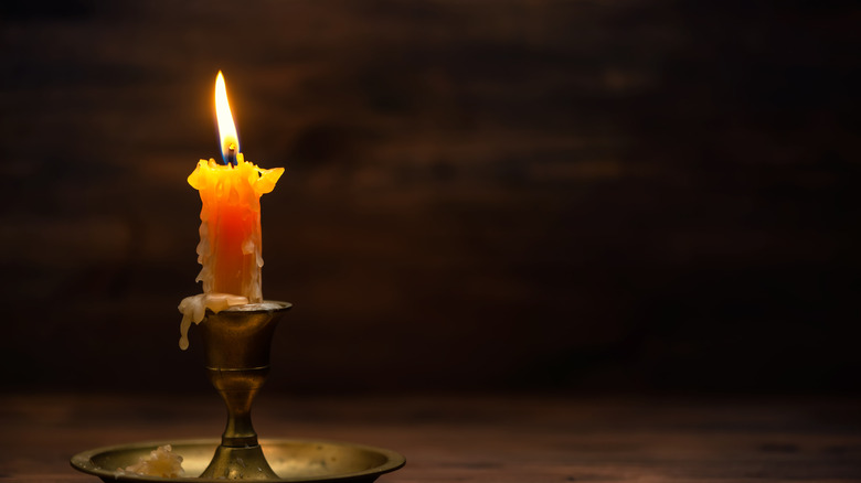 Candle burning