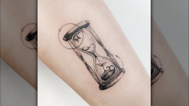 Star sign timer tattoo