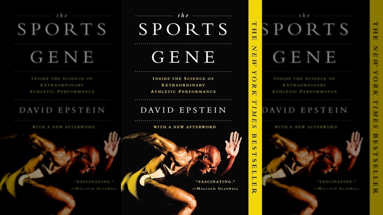 The book cover of "The Sports Gene" by David Epstein