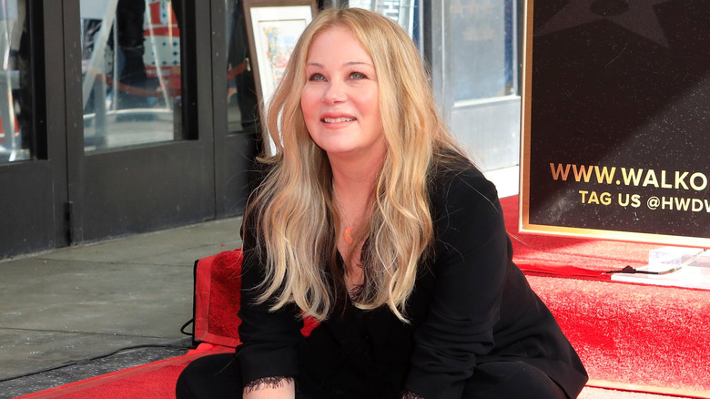 Christina Applegate at the Christina Applegate Star Ceremony on the Hollywood Walk of Fame on November 4, 2022