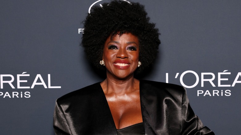 Viola Davis smiling on the red carpet