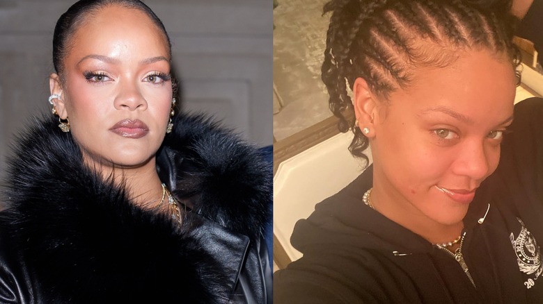 Rihanna wears winged lashes to AWGE﻿ show in 2026,