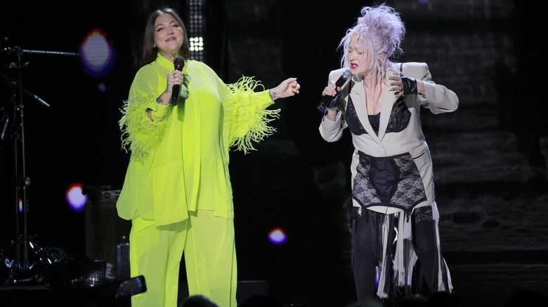 Cyndi Lauper with Elle King in 2024