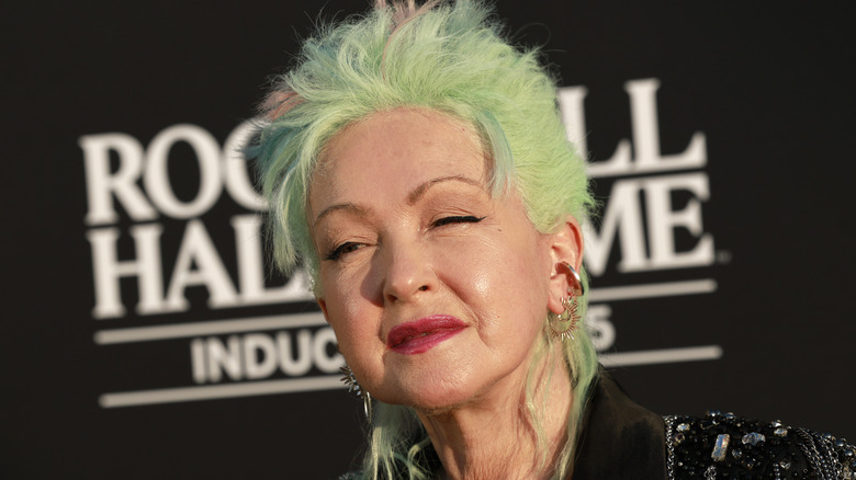 Cyndi Lauper at the 2025 Rock & Roll Hall of Fame Induction Ceremony