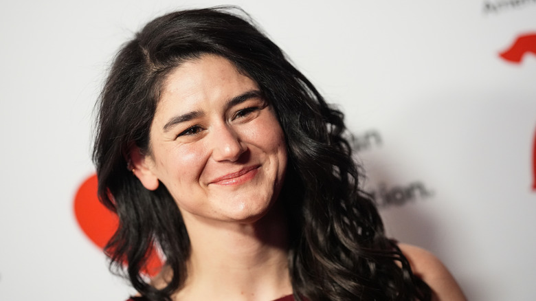 Elyse Myers attends the American Heart Association Go Red For Women Red Dress Collection Concert at Jazz at Lincoln Center on January 29, 2026