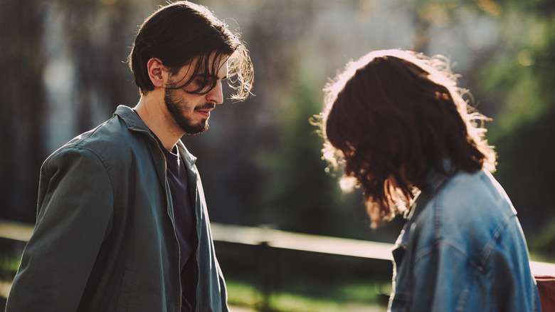 Couple talking 