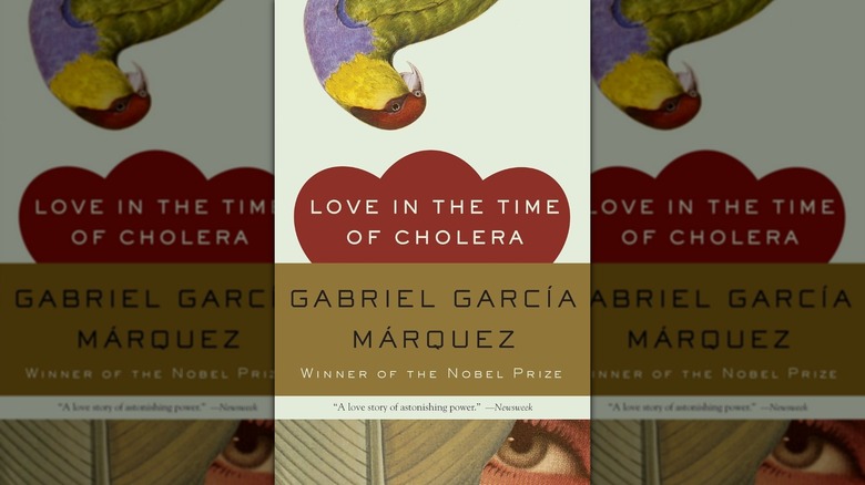 The book cover of "Love in the Time of Cholera" by Gabriel García Márquez