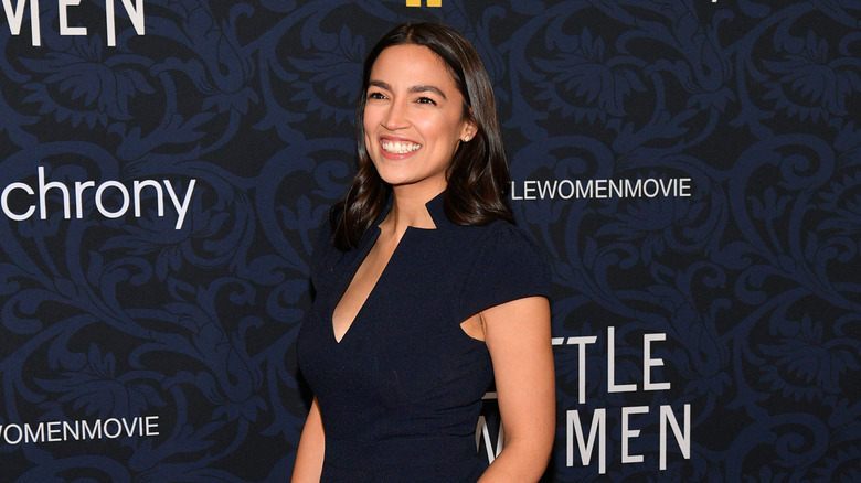 Alexandria Ocasio-Cortez at world premiere of "Little Women"