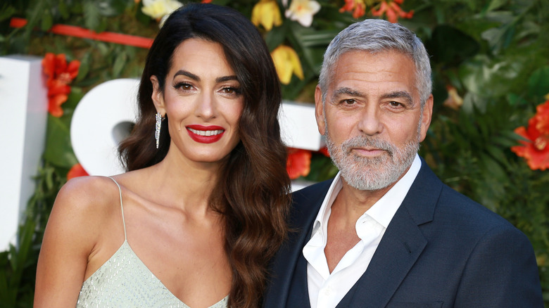 George and Amal Clooney smiling