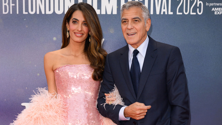 George and Amal Clooney smiling