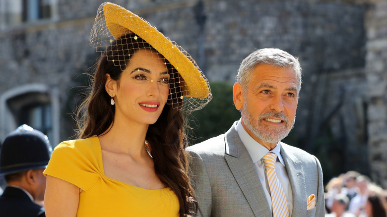 George and Amal Clooney smiling