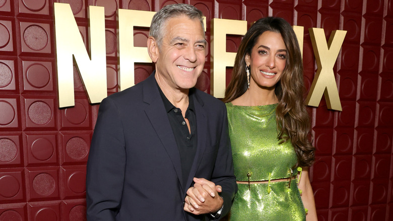 George and Amal Clooney smiling